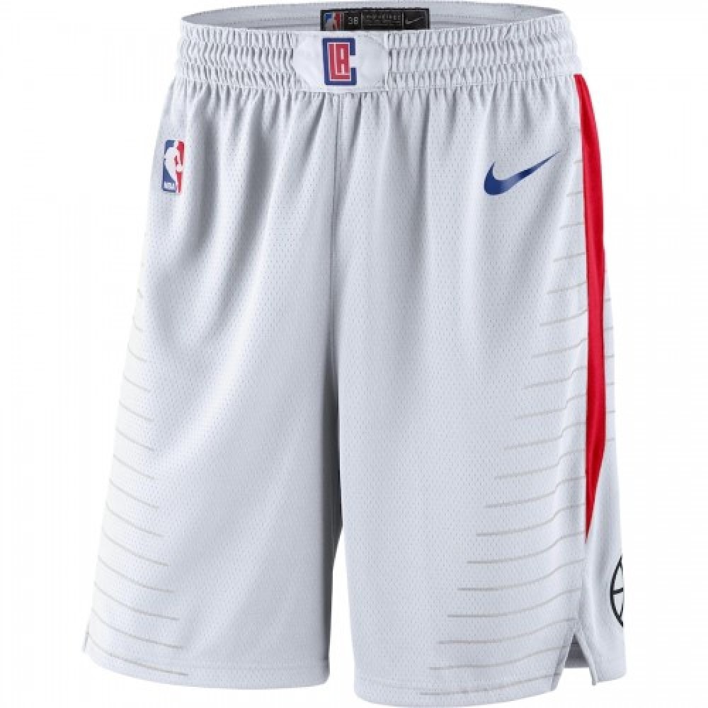 Men's LA Clippers White/Red 202021 Performance Swingman Shorts - Association Edition-Pro Kit Vault | Brand New 26/27 Sports Jerseys